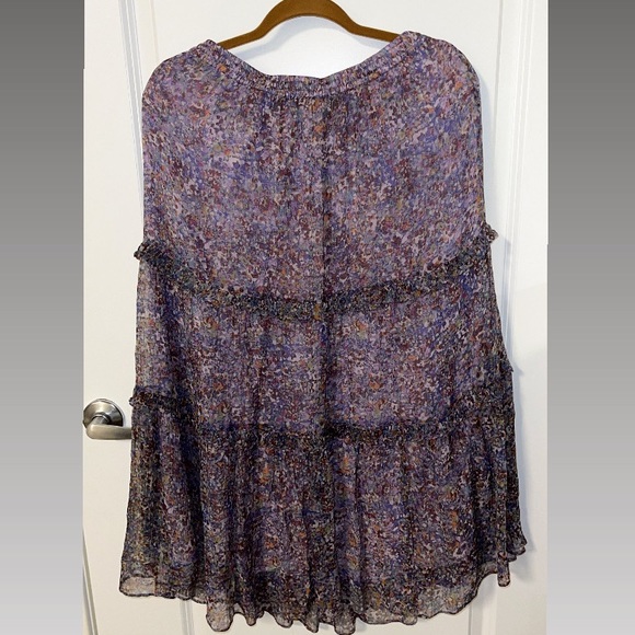 Anthropologie tiered floral maxi skirt - Picture 1 of 4